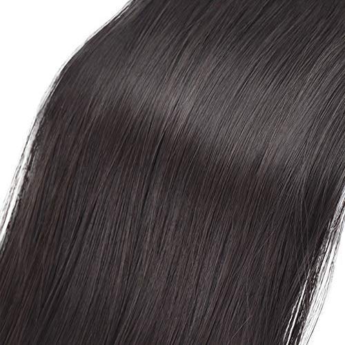 BARSDAR Ponytail Extension 26" Long Straight Wrap Around Hair Piece for Women Synthetic Hair for Daily Use (2# Darkest Brown)